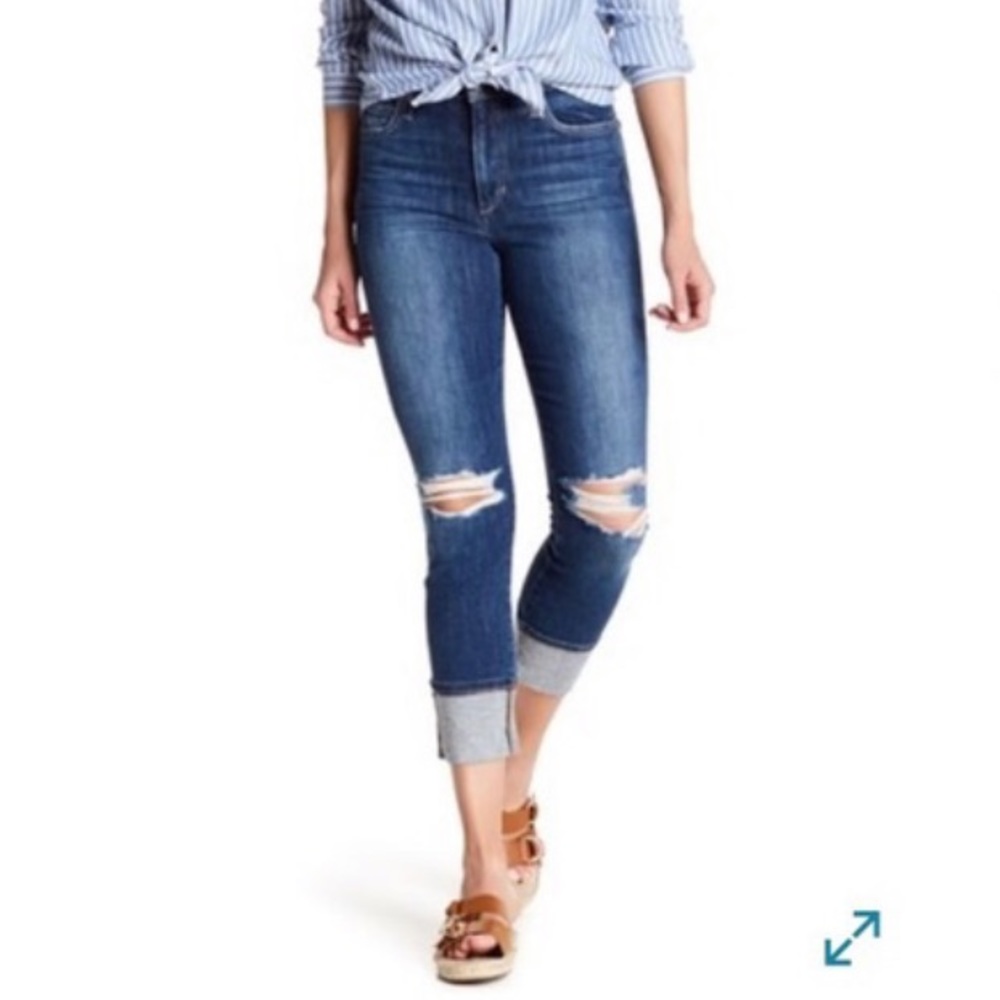 Joe’s “The Charlie” high rise skinny crop cuffed